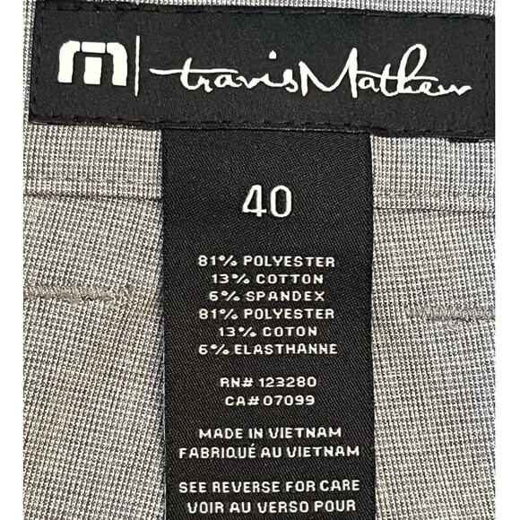 Travis Mathew Men’s 40 Gray Wanderlust 9" Shorts Stretch Ripstop Golf Style - Picture 3 of 6